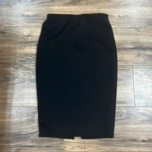 AMP | black full zip back pencil skirt